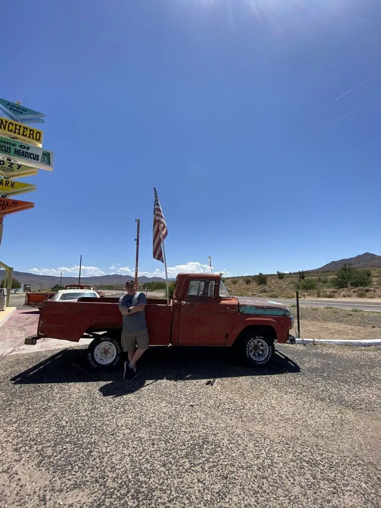 Route 66 drive from Kingman to Seligman, Arizona