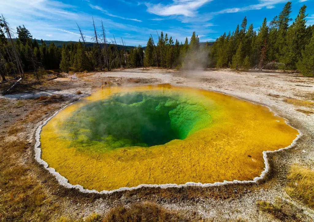 Morning Glory in the Upper Geyser Basin at Yellowstone