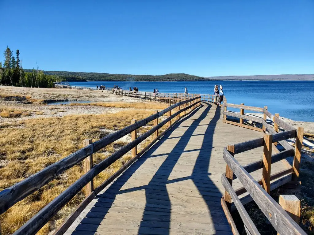 West Thumb Geyser Basin boardwalk