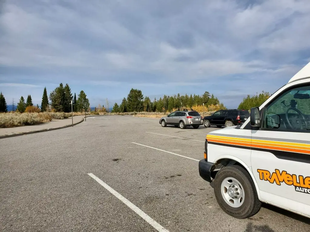 Snake River overlook parking lot