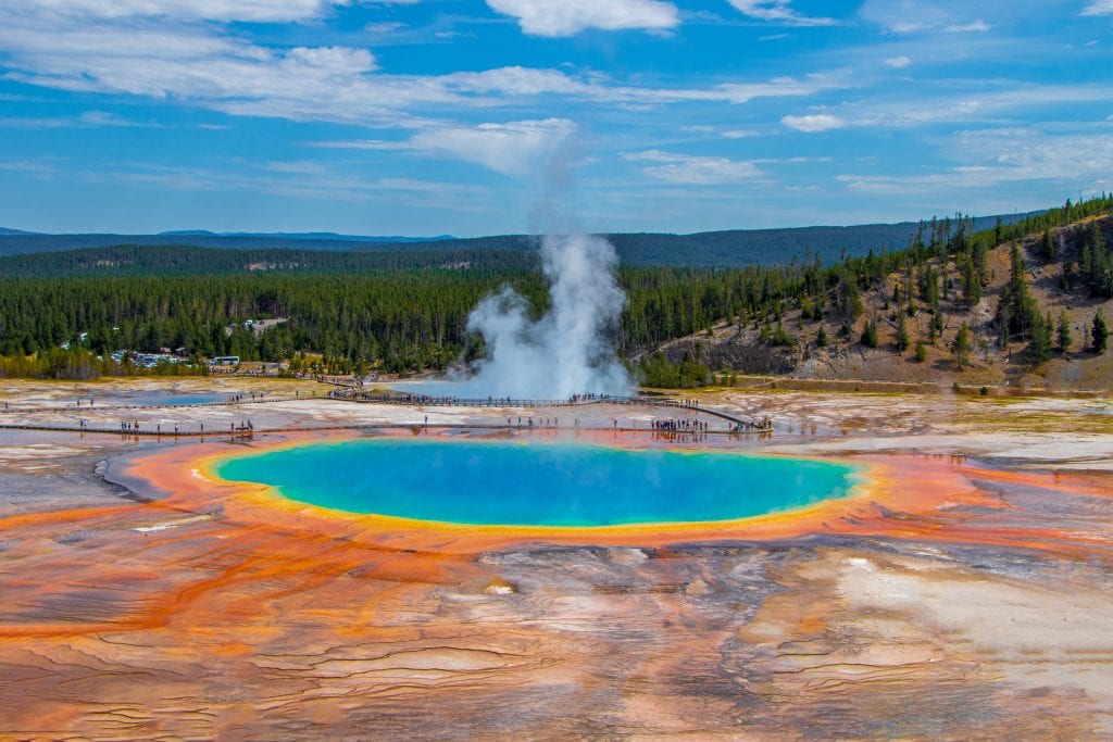 Grand Prismatic Spring overlook