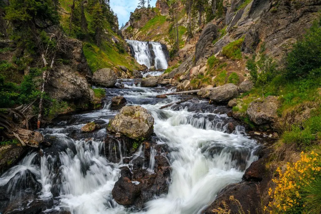 Mystic Falls in Yellowstone