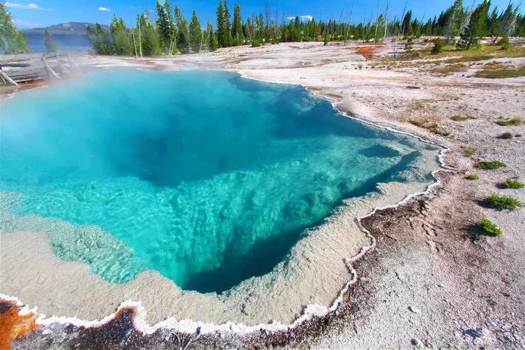 Black pool in West Thumb Geyser Basin