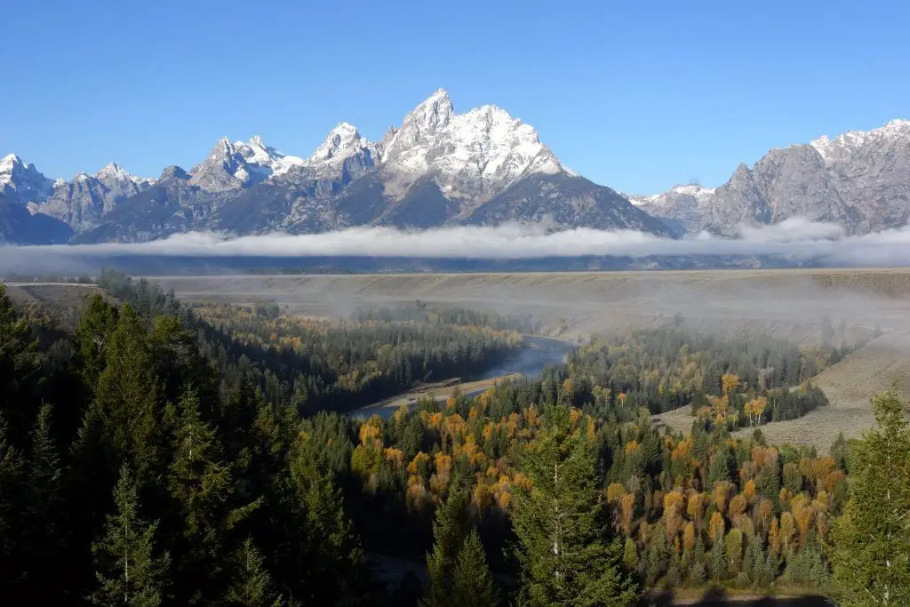 Snake River overlook photography location in Grand Teton National Park