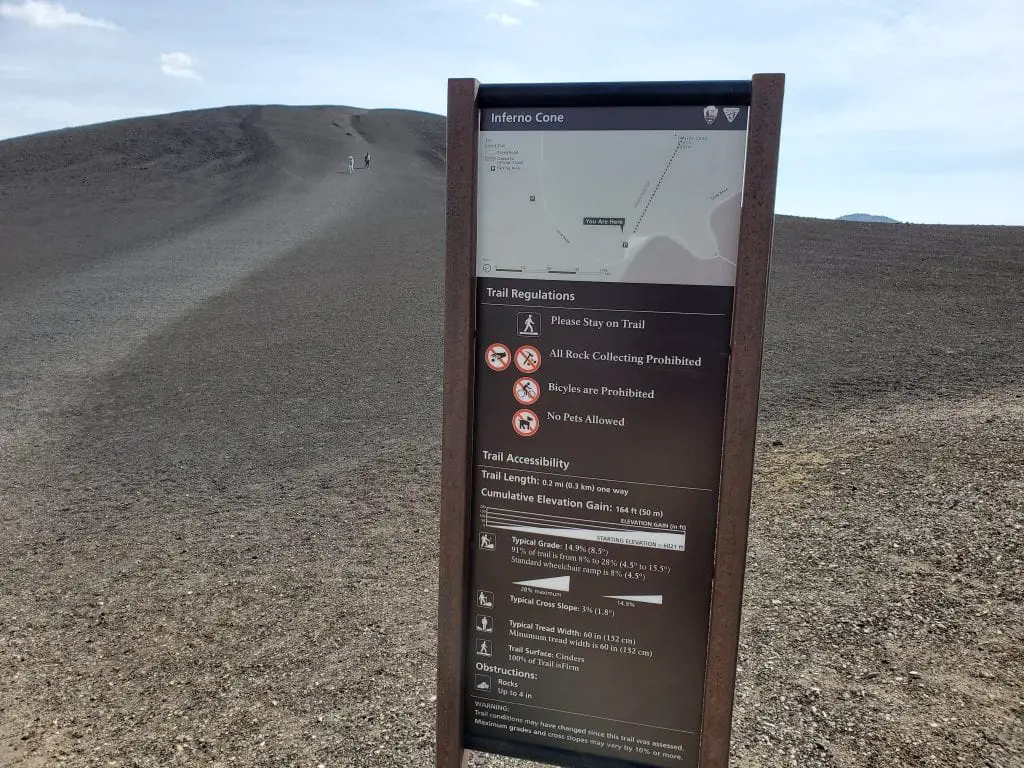 Inferno Cone Trailhead in Craters of the moon national park