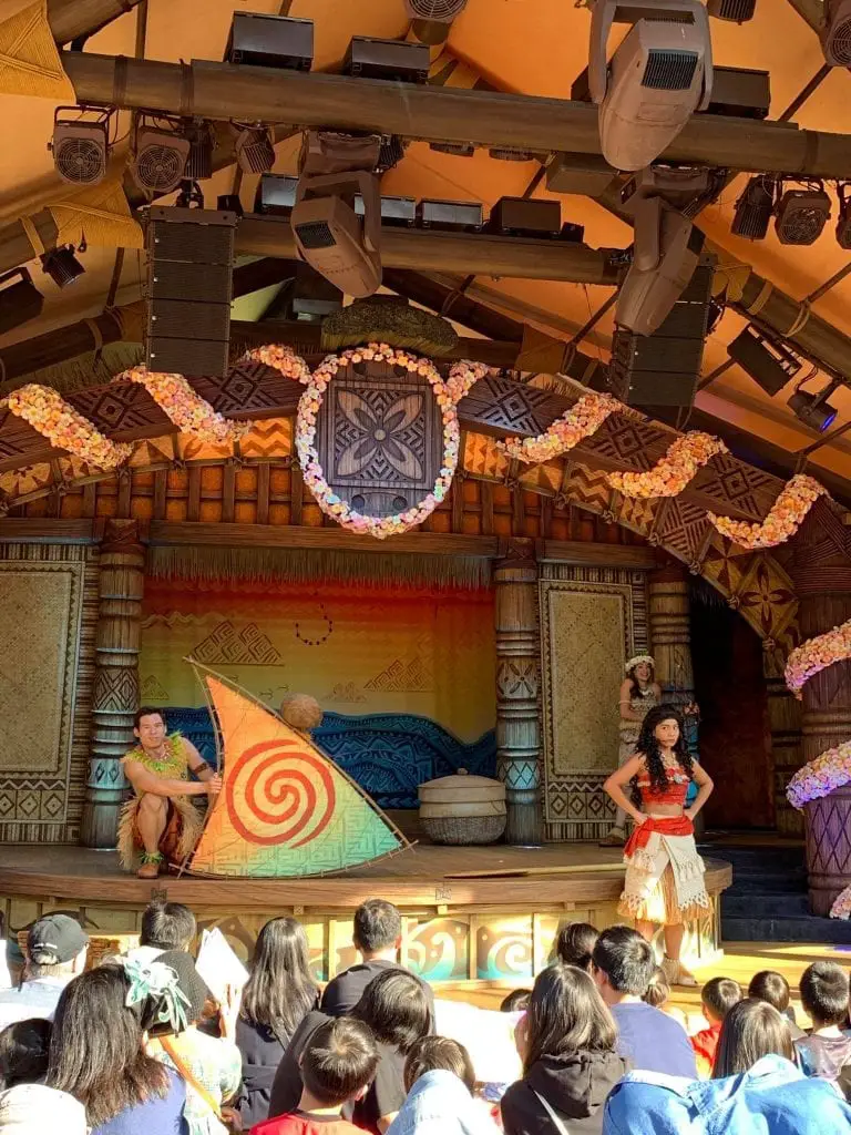 Moana show at Hong Kong Disney