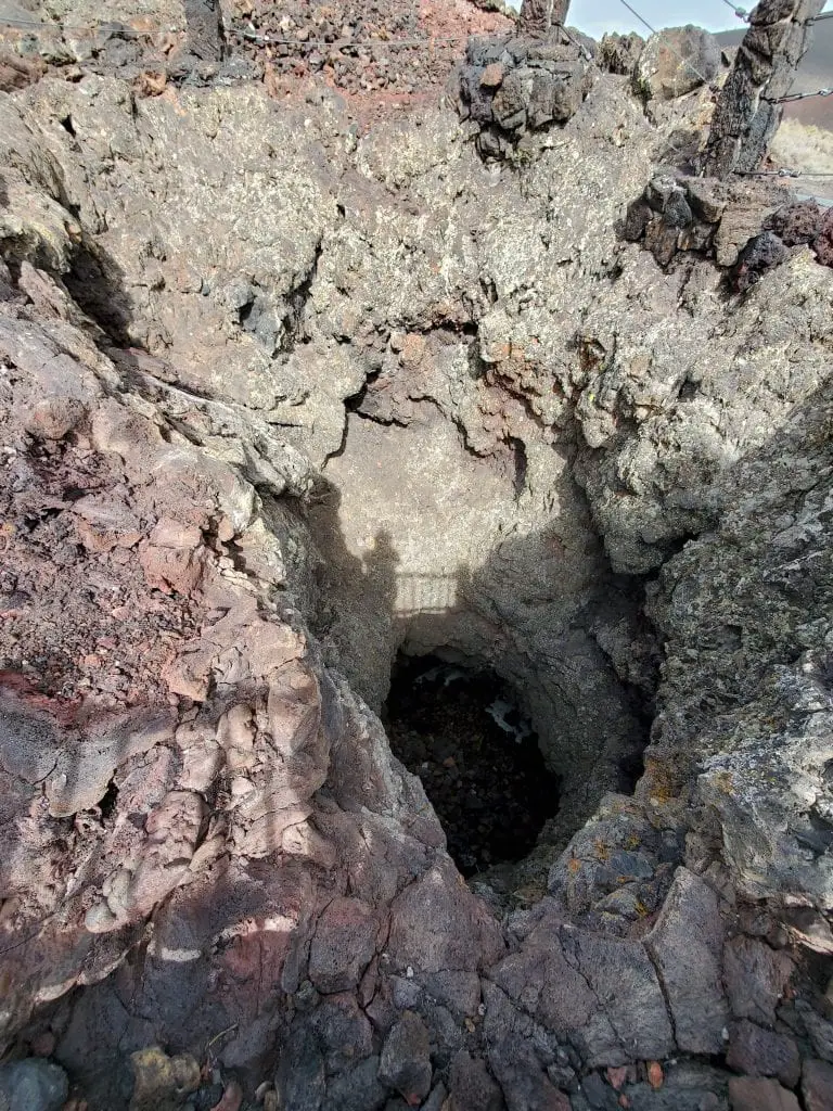 crater at spatter cones