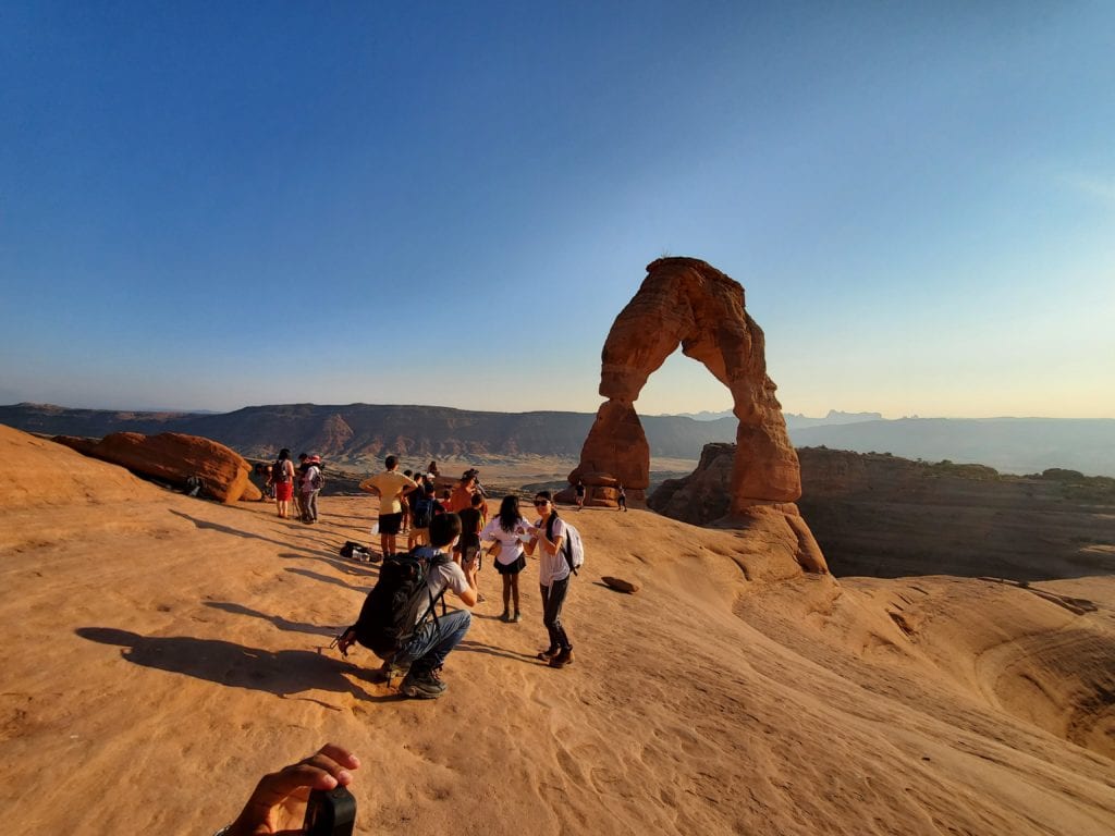 Delicate Arch Hiking Trail in Arches National Park