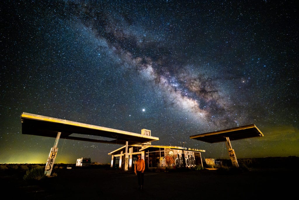 Milky Way at Two Guns Arizona
