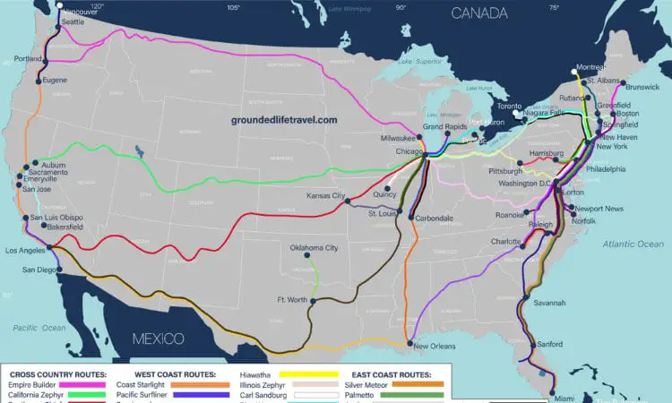 Amtrak Map