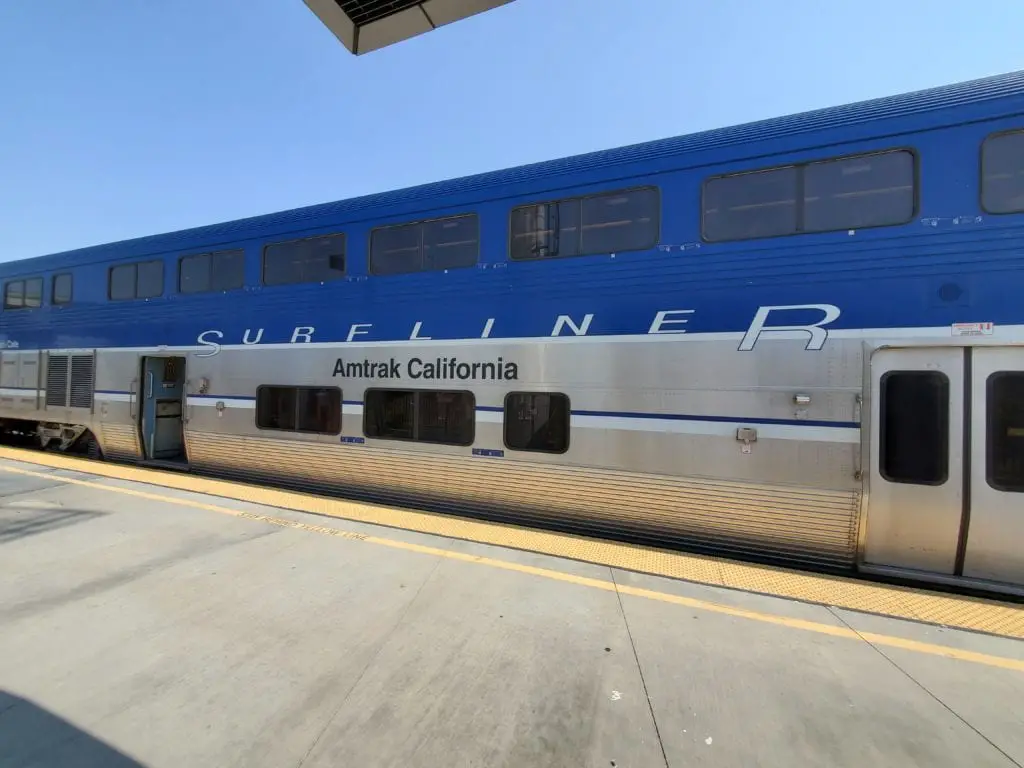 amtrak trip up california coast