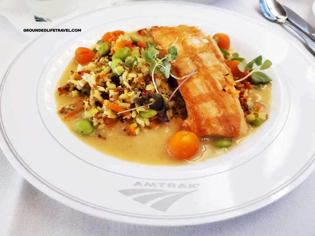 Amtrak Grilled Atlantic Salmon