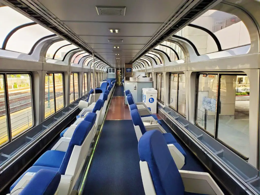 Amtrak Routes with an observation car