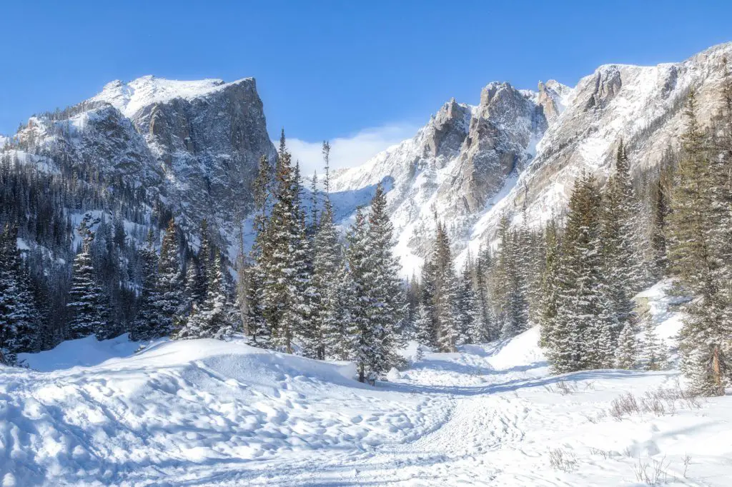 rocky mountain national park in march